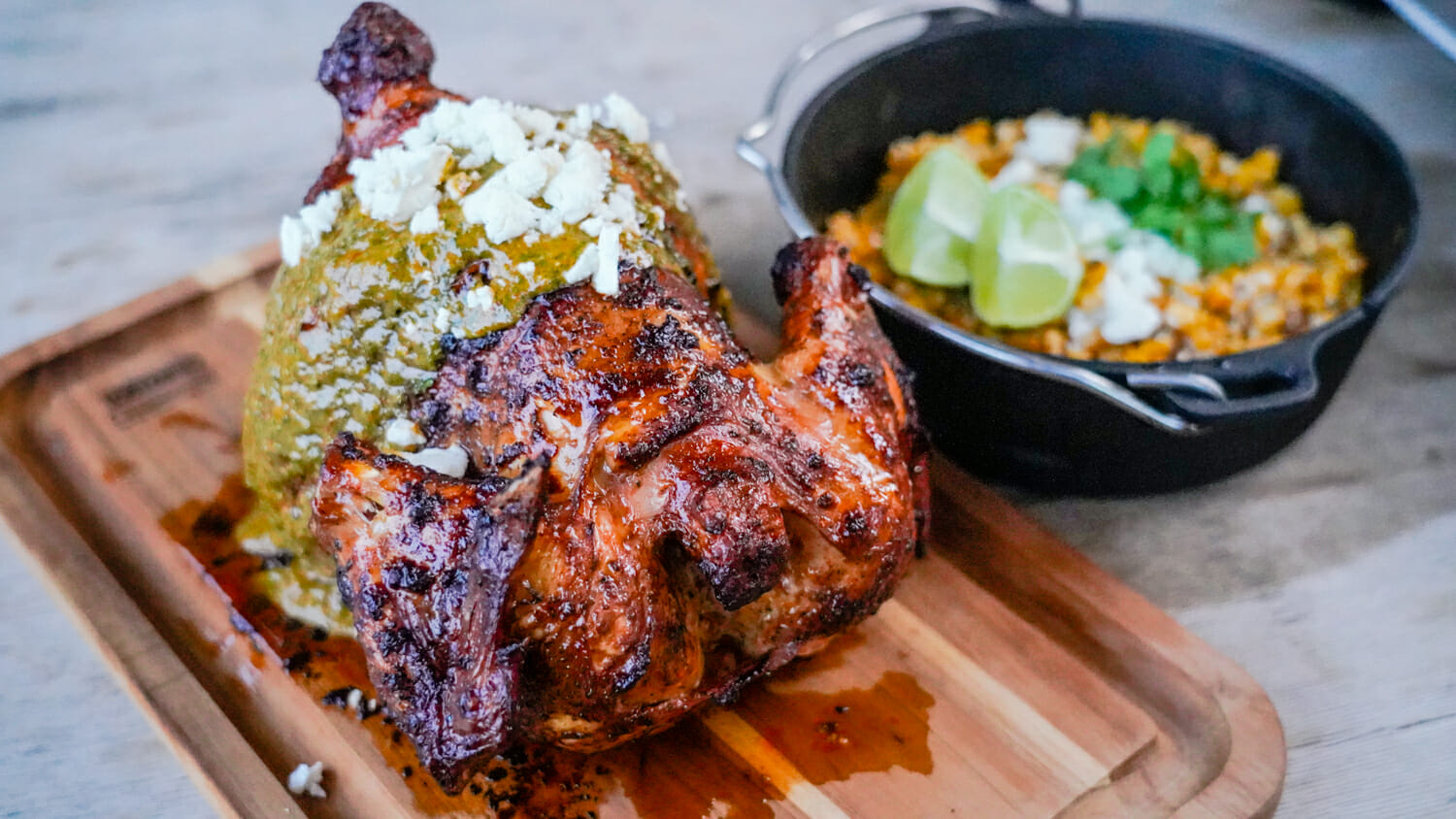 Peruvian Roasted Chicken and Esquites Recipe