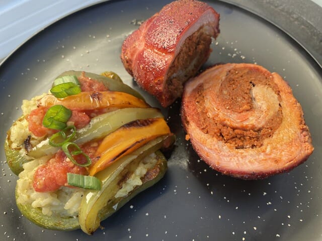 Stuffed Pork Tenderloin with Chorizo, Smoked on the BBQ