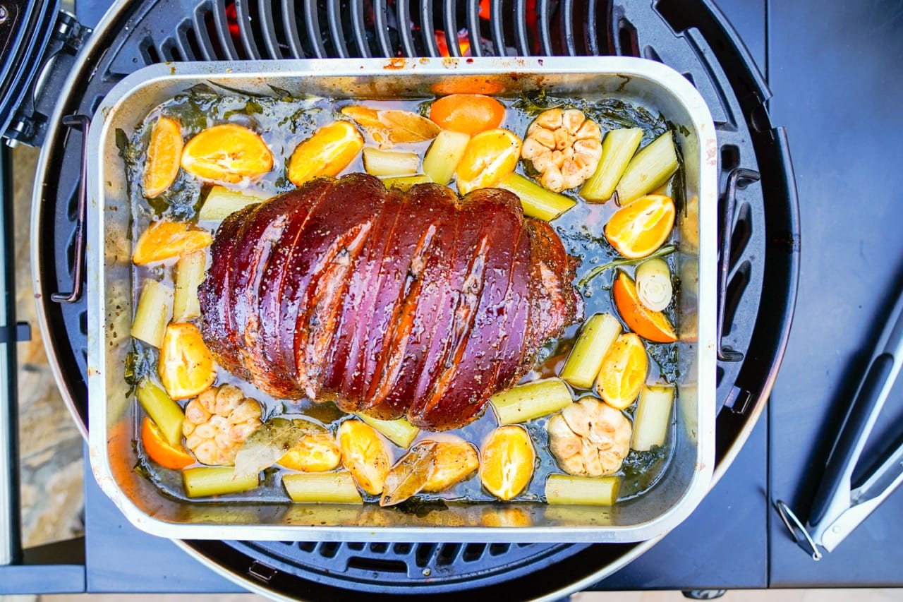 Smoked Ham with Honey-Coriander Glaze