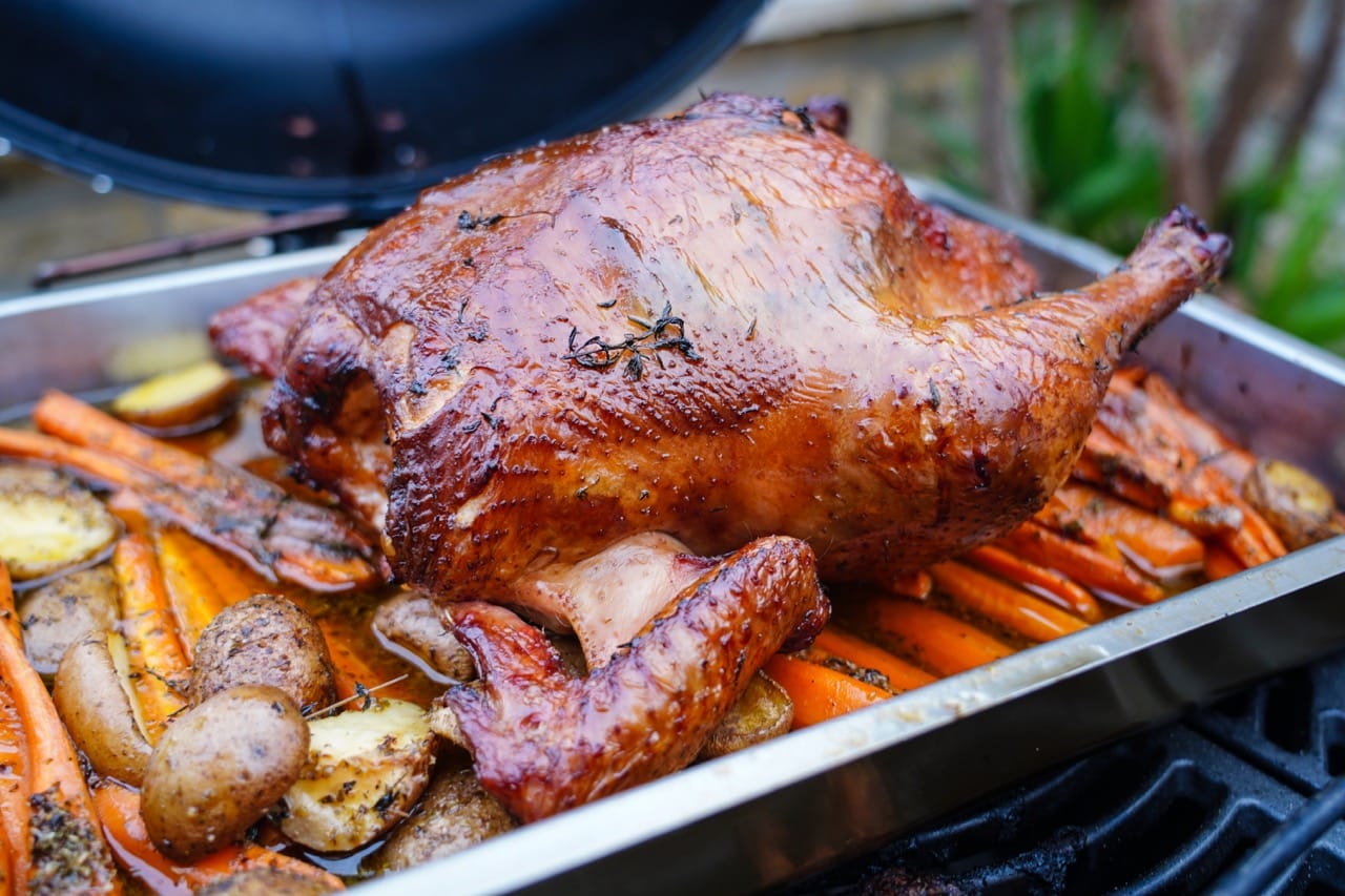 Smoked Stuffed Chicken with Maple Butter