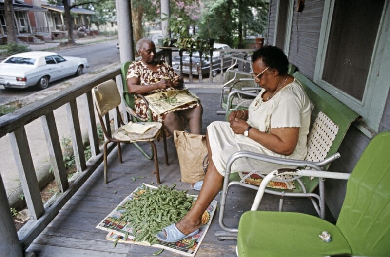 Creole cooks preparing gumbos.